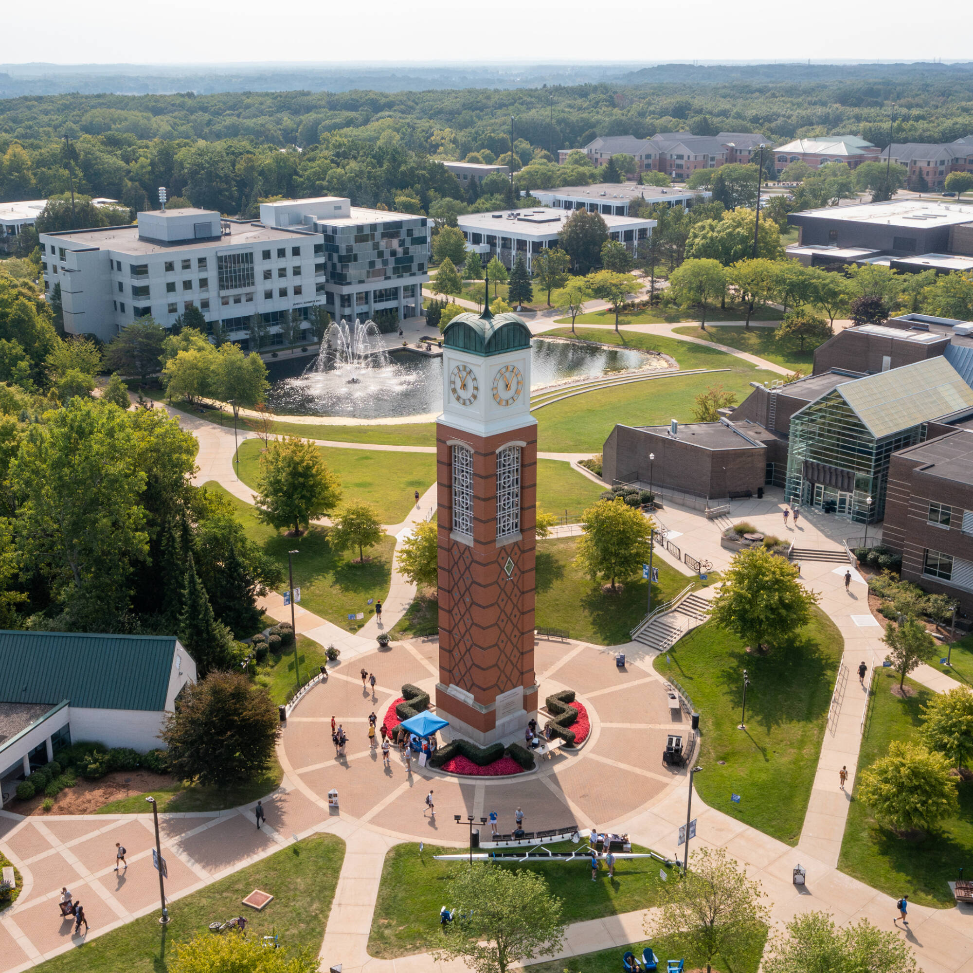 Drone picture of clock tower